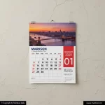Wall Calendars 5 A4 Calendars Mockup Design Markson India
