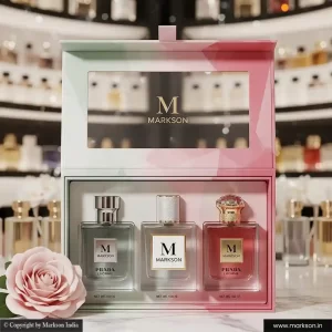 Best 100ML 3 Perfume window Kit Boxes Manufacturers Near Me Markson India