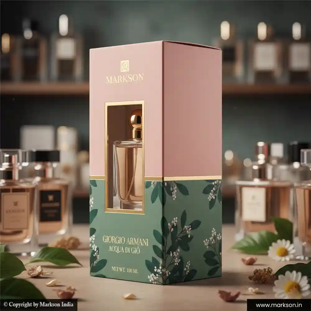 Best 100ML Premium Window Perfume Boxes Manufacturers Near Me Markson India