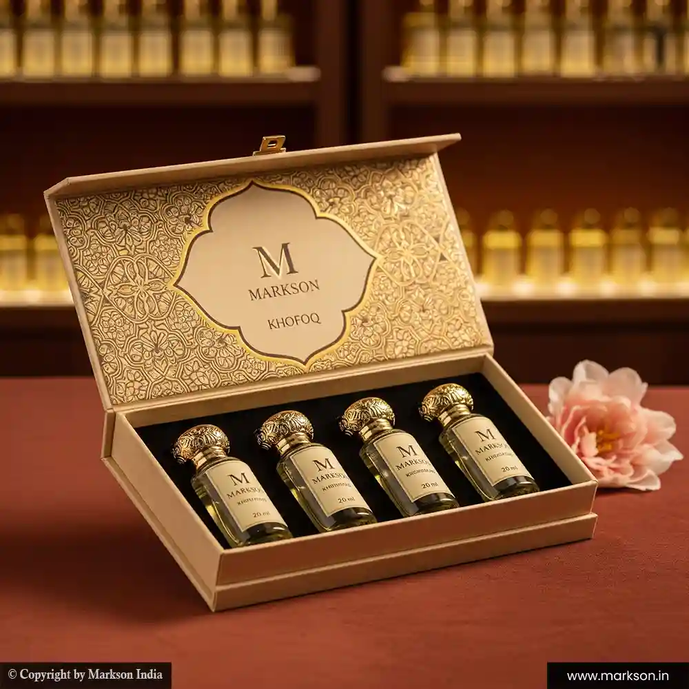 Best 20ML 4 Attar Kit Boxes Manufacturers Near Me Markson India