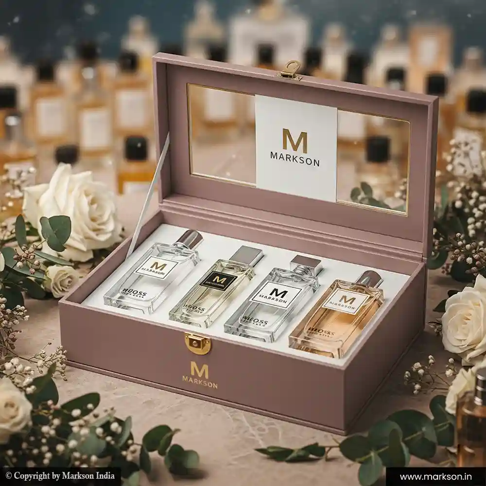 Best 20ML 4 Window Perfume Kit Boxes Manufacturers Near Me Markson India