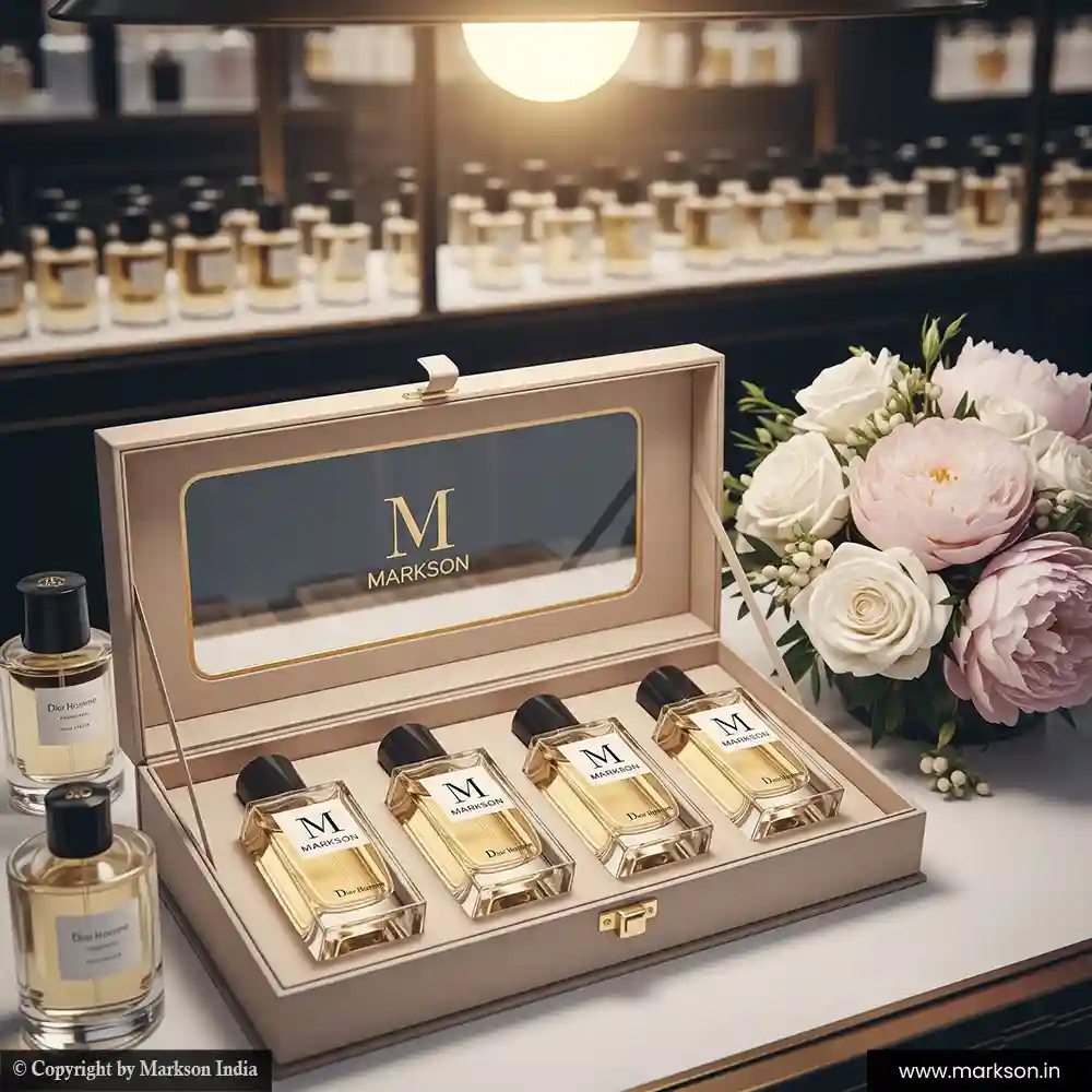 Best 30ML 4 Perfume window Kit Boxes Manufacturers Near Me Markson India