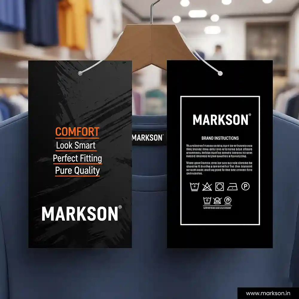 Best Custom Hang Tags Printing Services Markson India