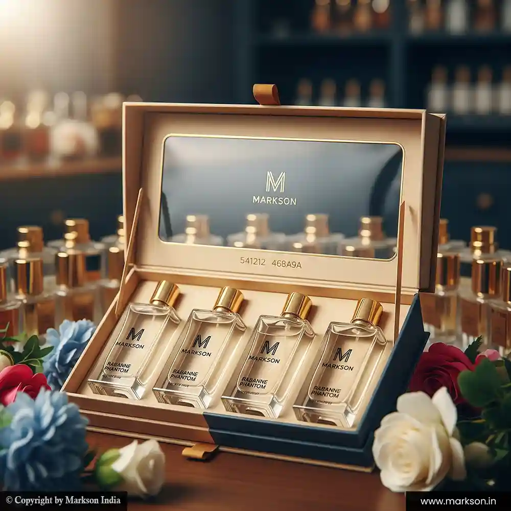 Buy 10ML 4 Perfume window Kit Boxes wholesale near me Markson India