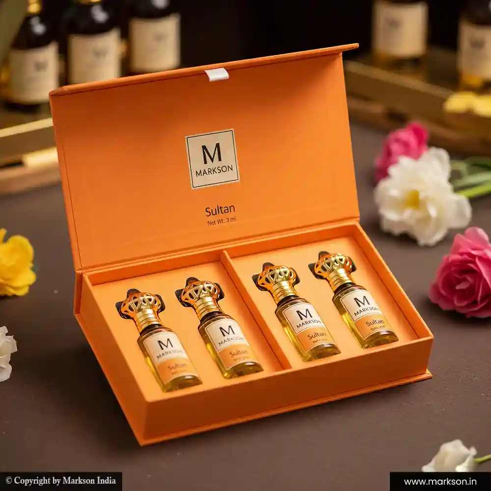 Buy 3ML 4 Attar Kit Boxes wholesale near me Markson India