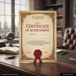 Free Rectangle Certificates Designing Near Me Markson India