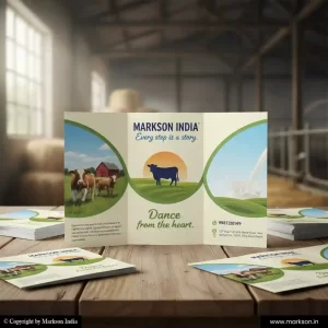 Free Tri Fold Flyers Designing Near Me Markson India