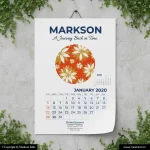 Wall Calendars 2 Free Wall Calendars Printing Online Markson India