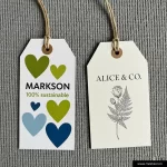 Custom Hang Tags Printing 2 Latest Custom Hang Tags Mockup Design Markson India