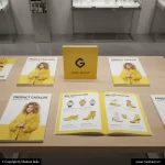 Latest Rectangle Catalogue Mockup Design Markson India