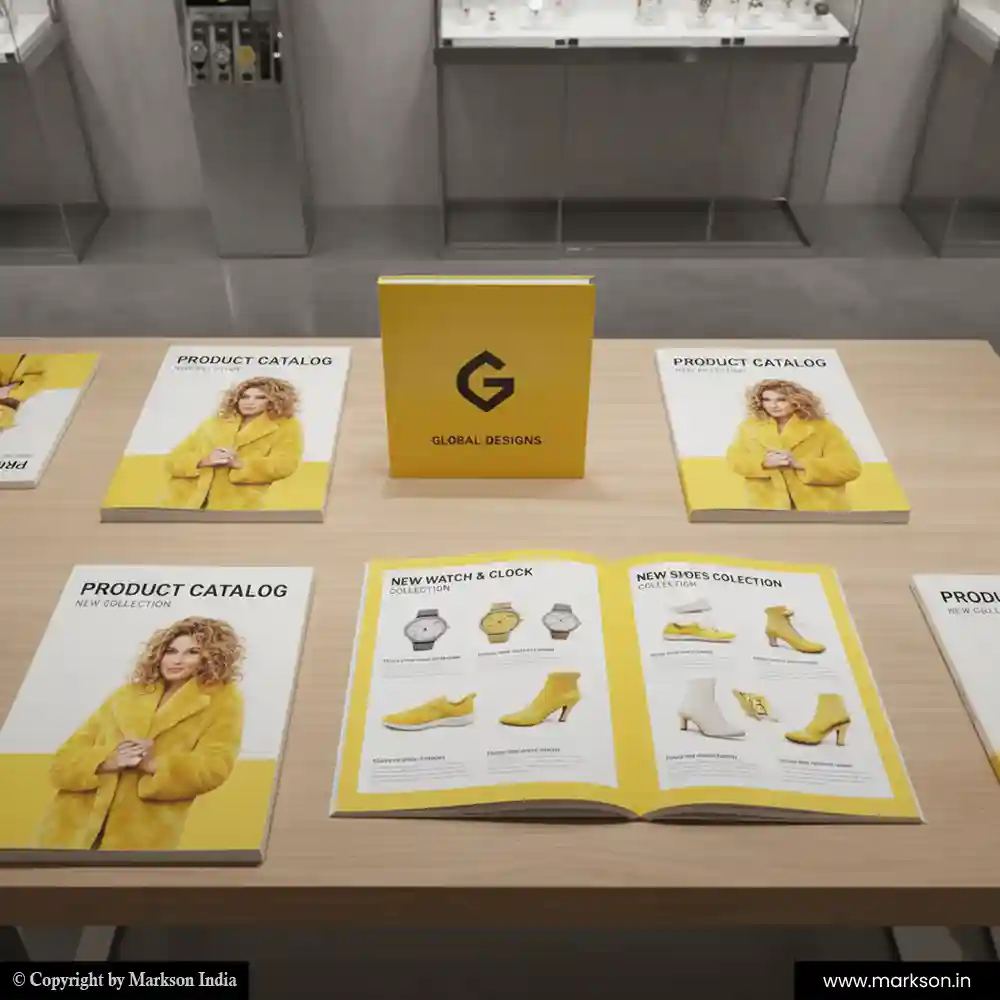 Latest Rectangle Catalogue Mockup Design Markson India