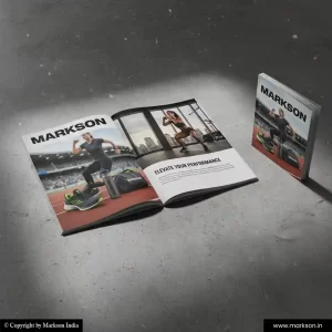 Latest Square Catalogue Mockup Design Markson India