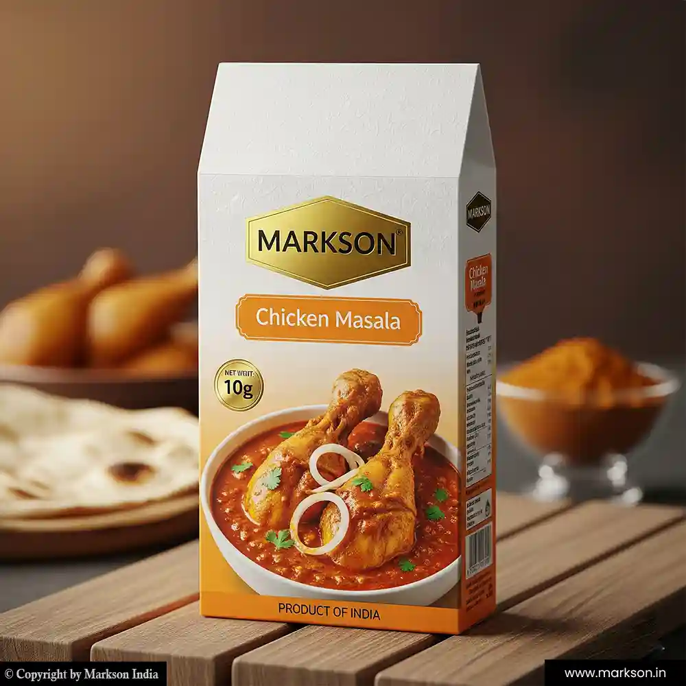 New 10g Gable Top Spices Boxes Printing Near Me Markson India