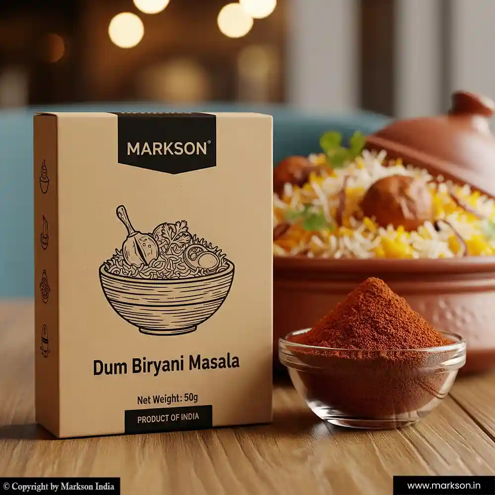 New 50g Eco Friendly Spices Boxes Printing Near Me Markson India