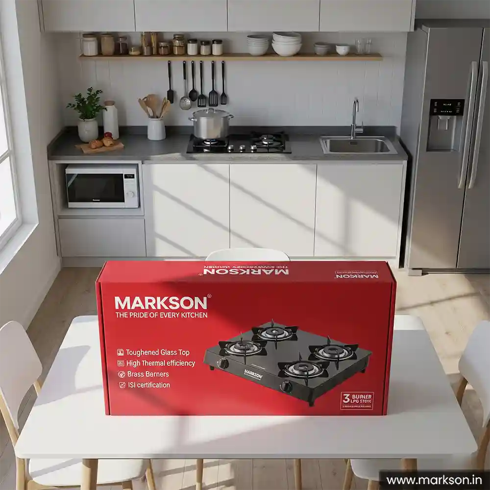 New Custom Gas Stove Products Packaging Boxes Printing Near Me Markson India