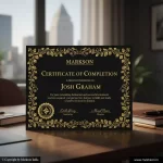 Gold Foil Certificated 4 New Gold Foil Certificated Printing Online Markson India