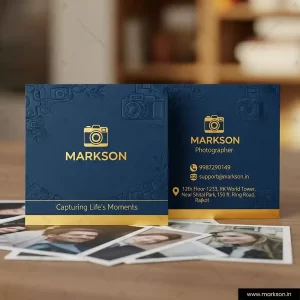 Square Visiting Card Printing Supplier Markson India