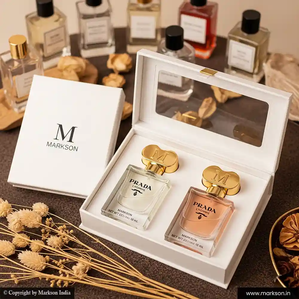 Top 10ML 2 Perfume Window Kit Boxes Printing Near Me Markson India