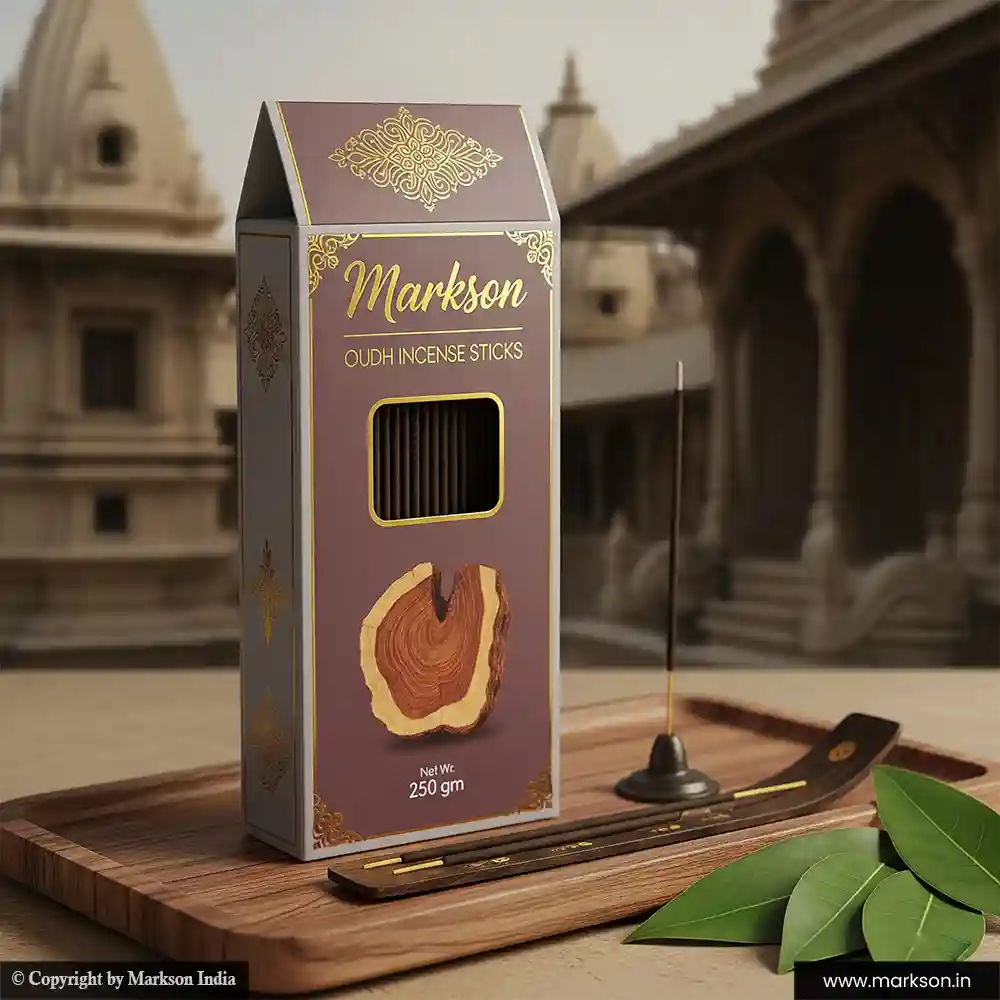 Top 250g Premium Gable Top Window Incense Stick Boxes Printing Near Me Markson India