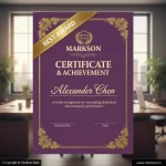 Top Rectangle Certificates Latest Price Markson India
