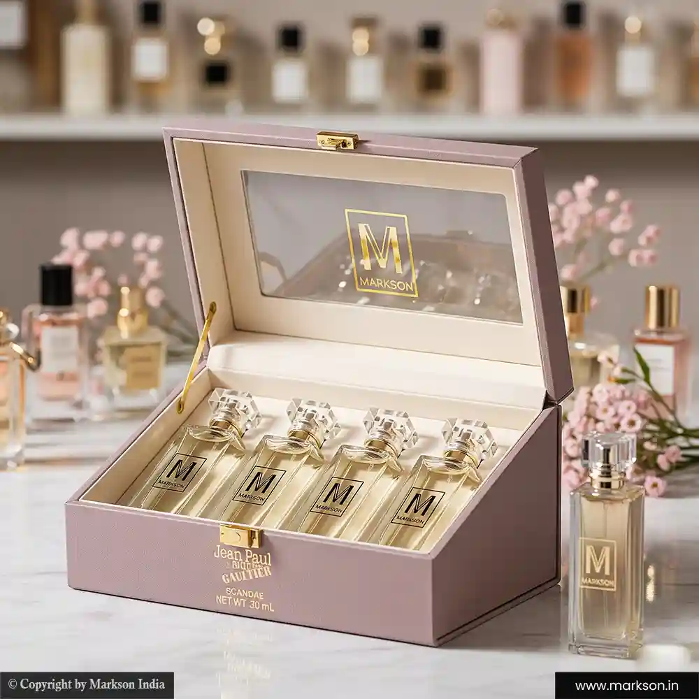 Unique 30ML 4 Perfume window Kit Boxes Latest price Markson India