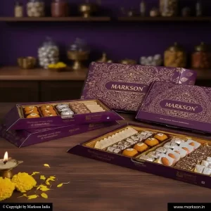 Unique Premium Rectangle Sweet Boxes Latest price Markson India
