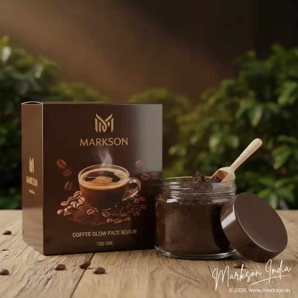 Best 100gm Premium Face Scrub Boxes with Drip UV Manufacturers Near Me Markson India