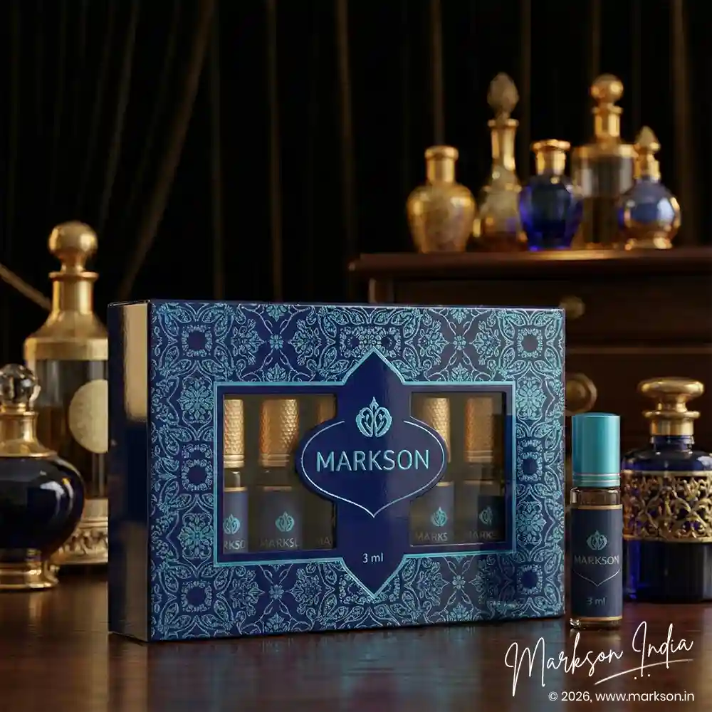 Best 3ML Window Cardboard Combo Attar Boxes Gloss Embossed Printing Near Me Markson India