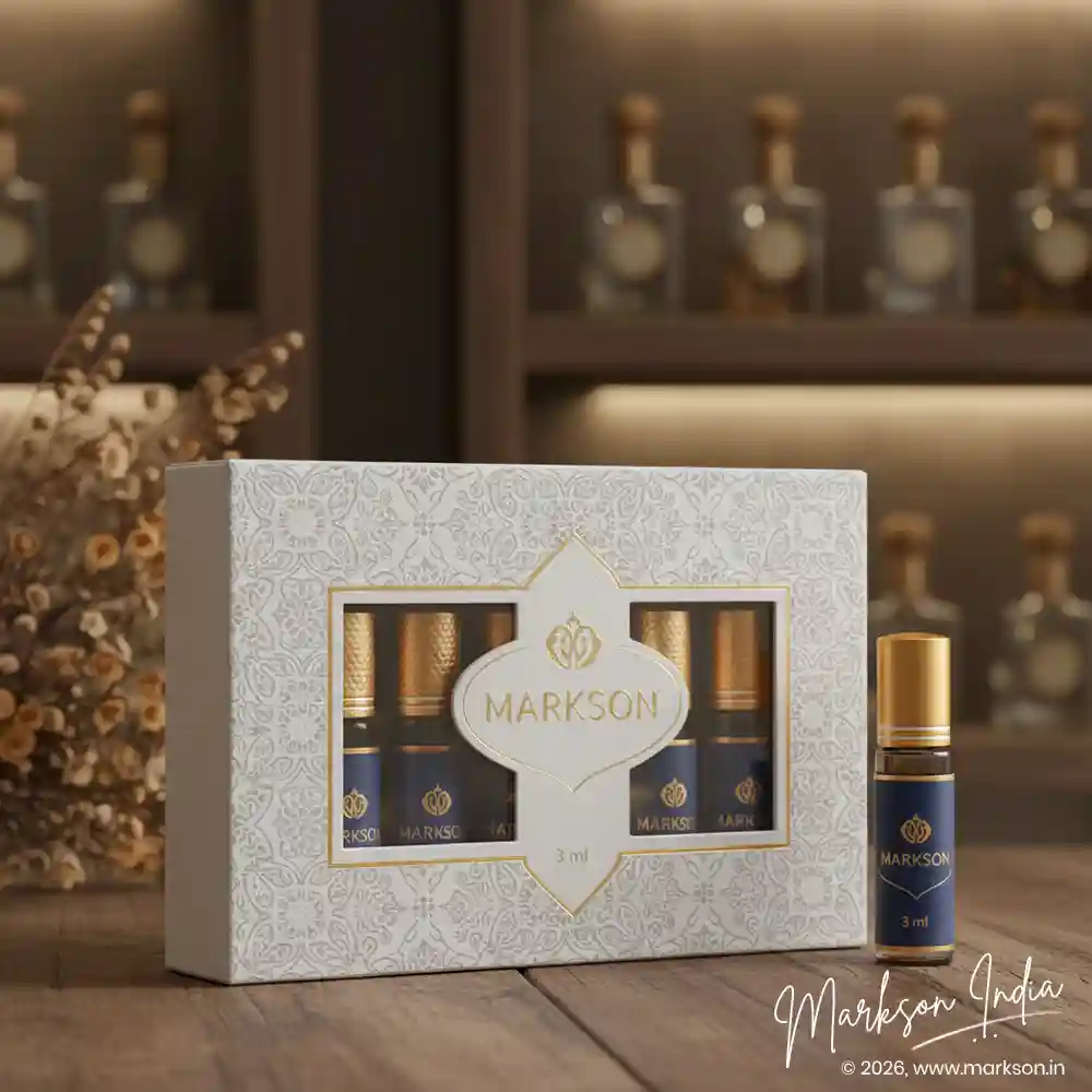 Best 3ML Window Cardboard Combo Attar Boxes Manufacturers Near Me Markson India