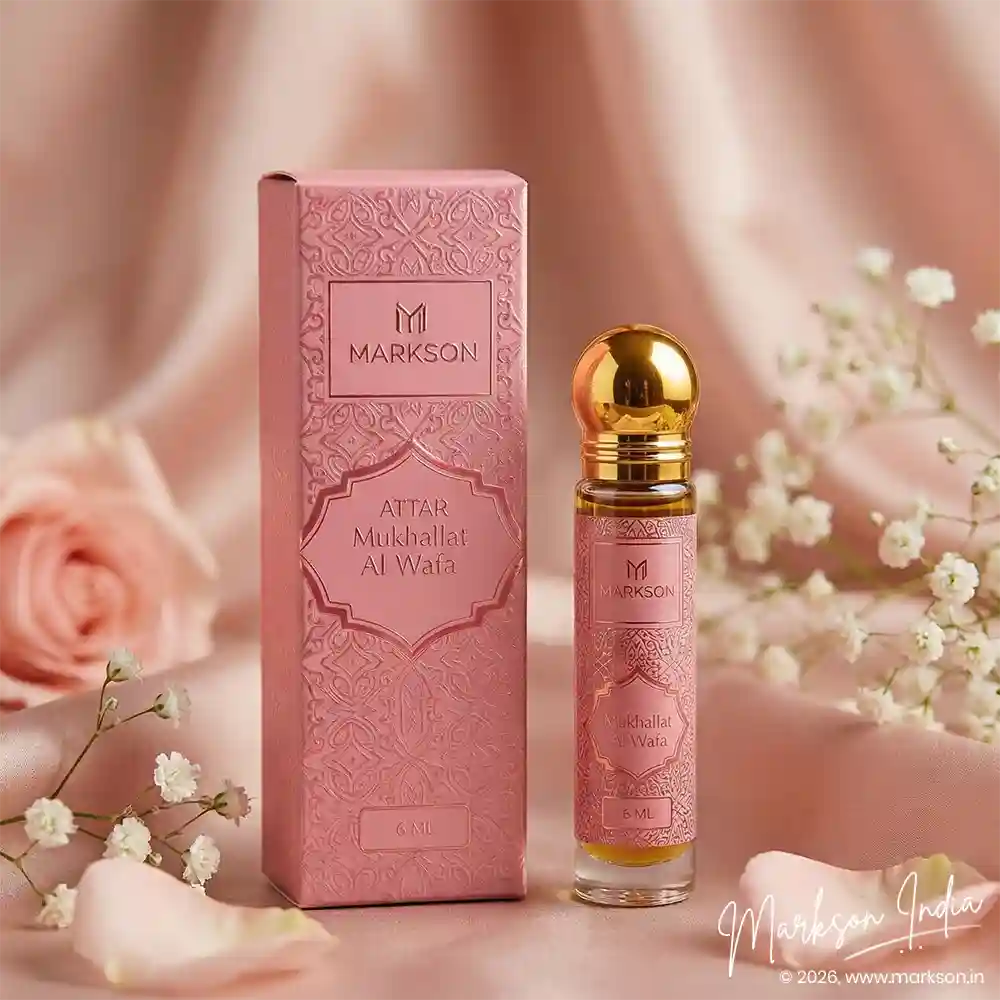 Best 6ML Fancy Attar Boxes Drip UV Embossed Printing Near Me Markson India