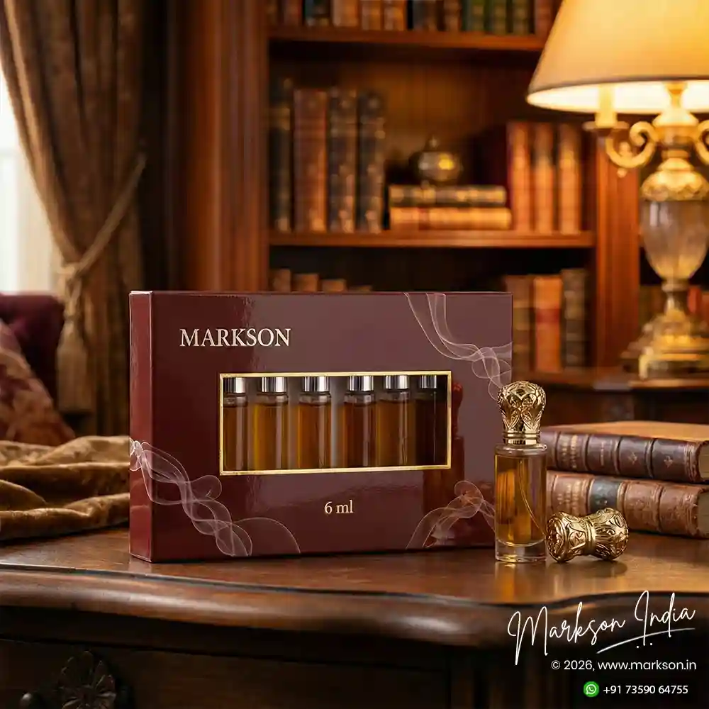 Best 6ML Window Cardboard Combo Attar Boxes Gloss Embossed Printing Near Me Markson India