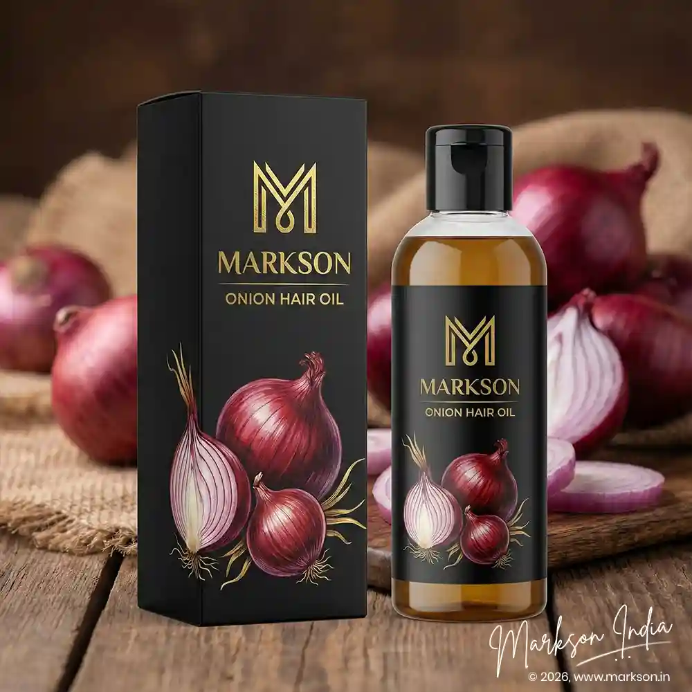 Best Premium Hair Oil Boxes with Foil Stemping Manufacturers Near Me Markson India