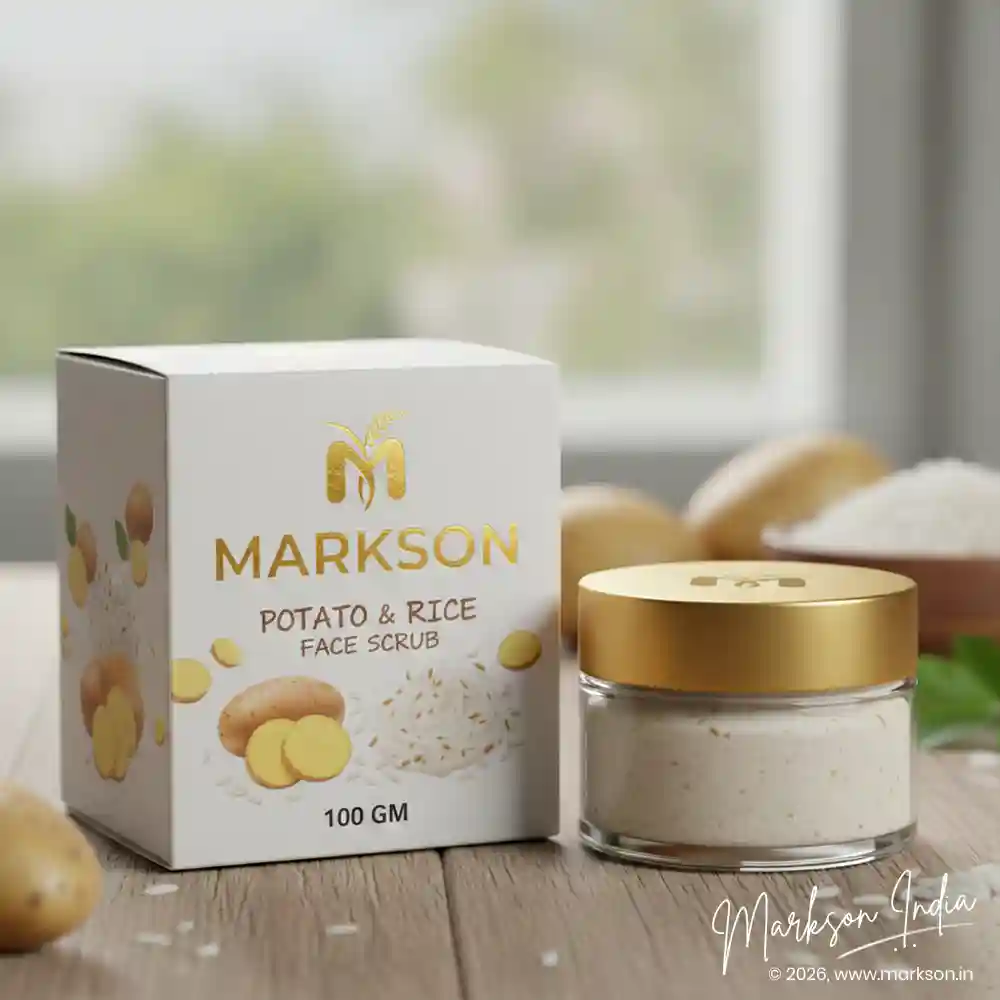 Buy 100gm Premium Face Scrub Boxes with Foil Stemping Emboss Supplier Near Me Markson India