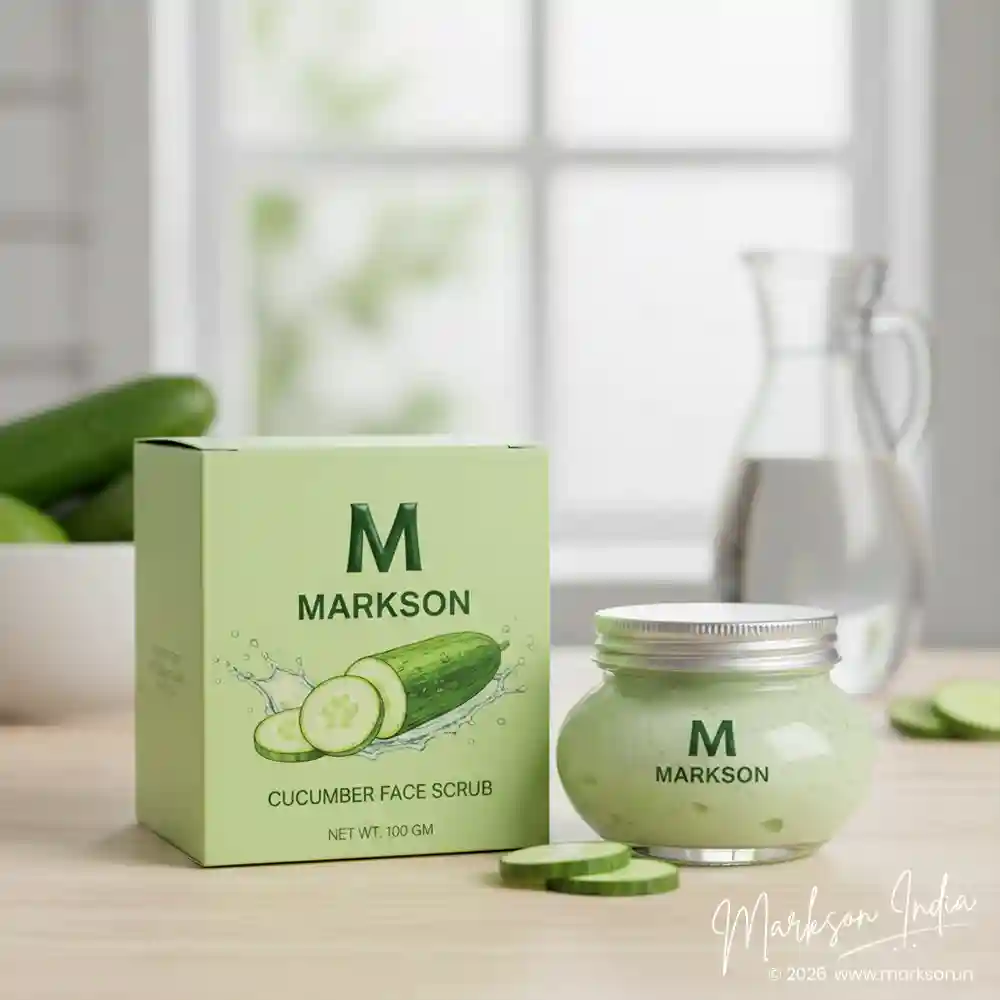Buy 100gm Premium Face Scrub Boxes with Spot UV Emboss Supplier Near Me Markson India