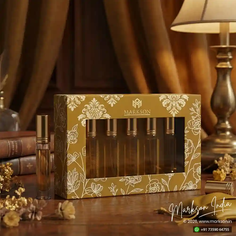 Buy 6ML Window Cardboard Combo Attar Boxes Normal Supplier Near Me Markson India