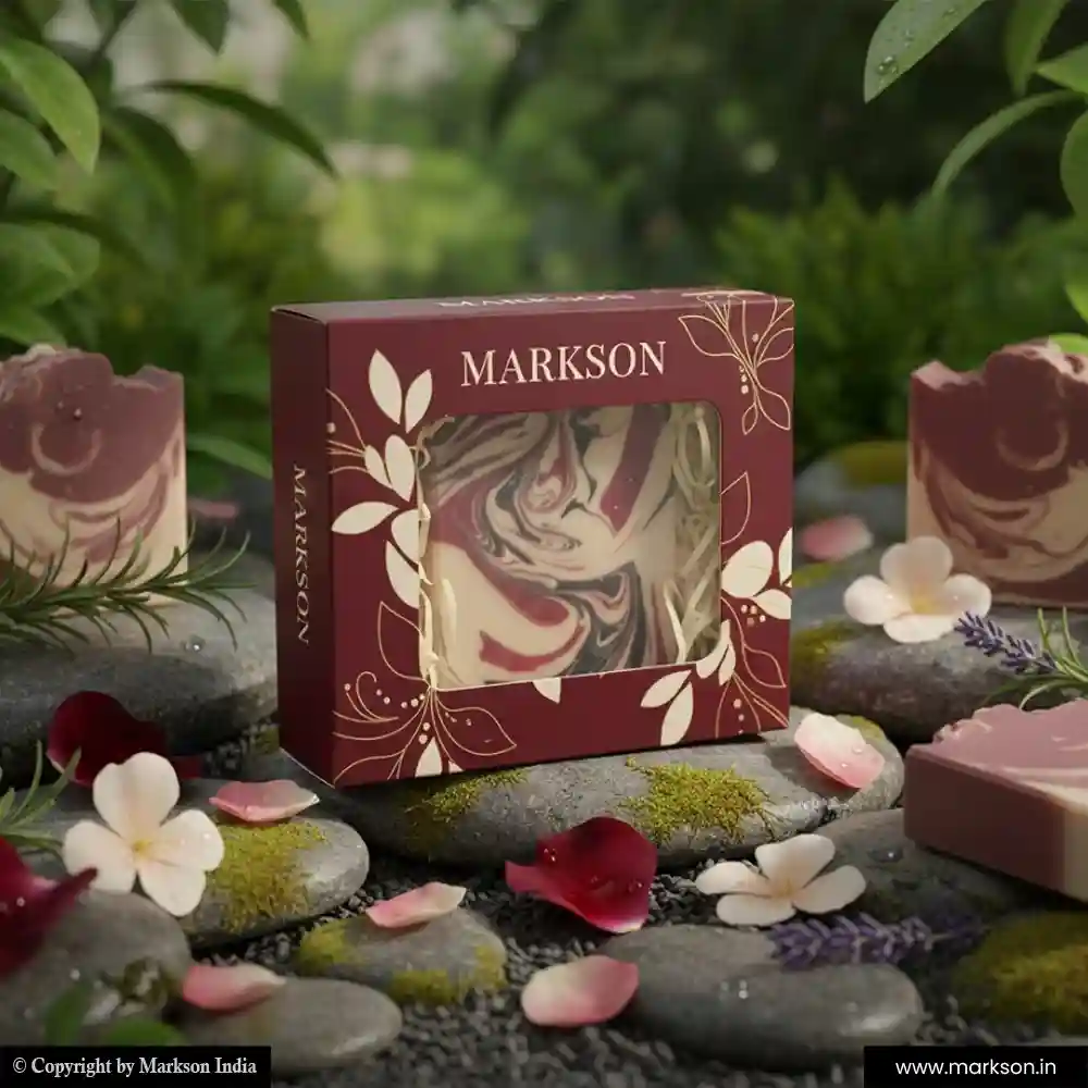 Buy Square Window Soap Boxes Matte Printing Near Me Markson India