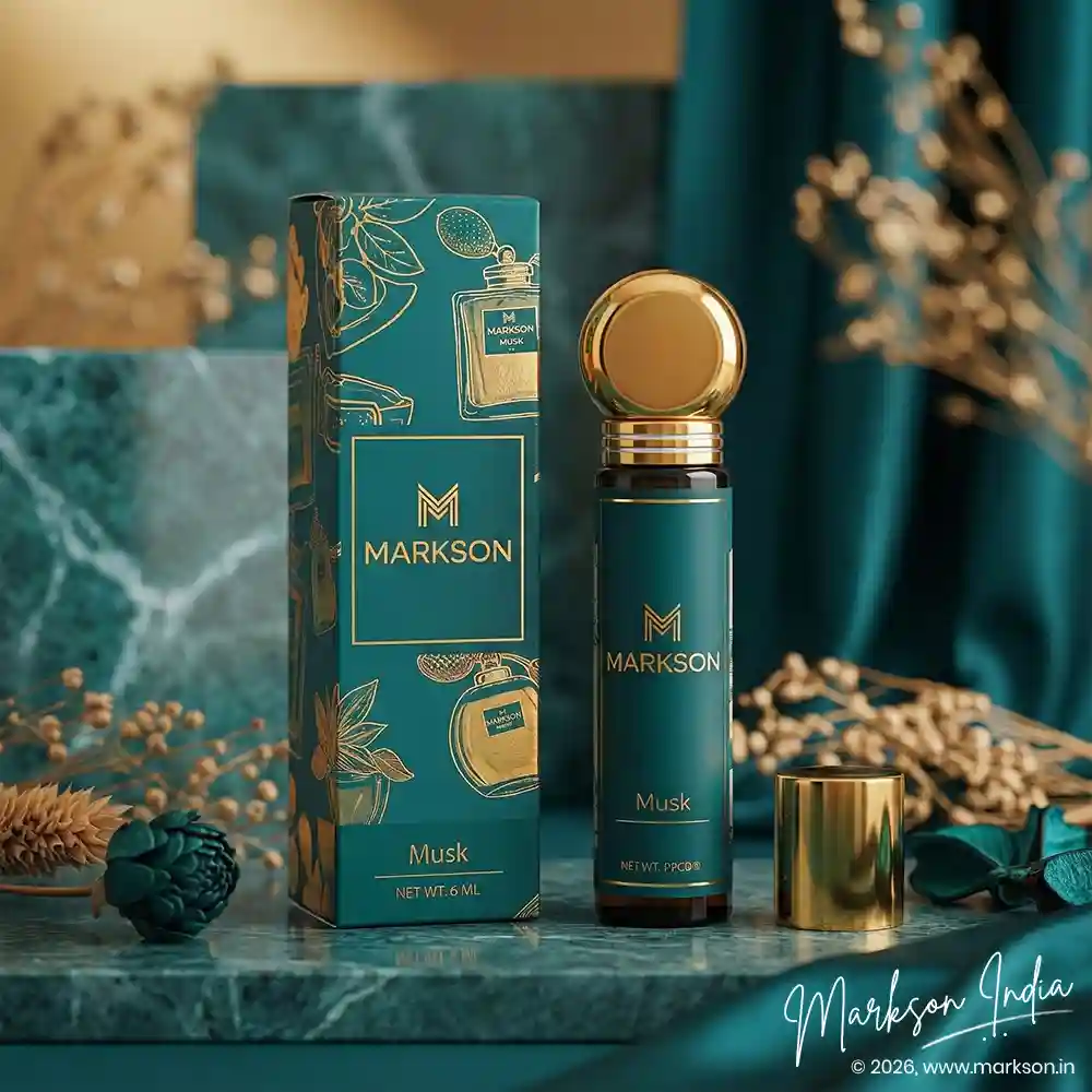 New 6ML Premium Attar Boxes Matte Foiling Manufacturers Near Me Markson India
