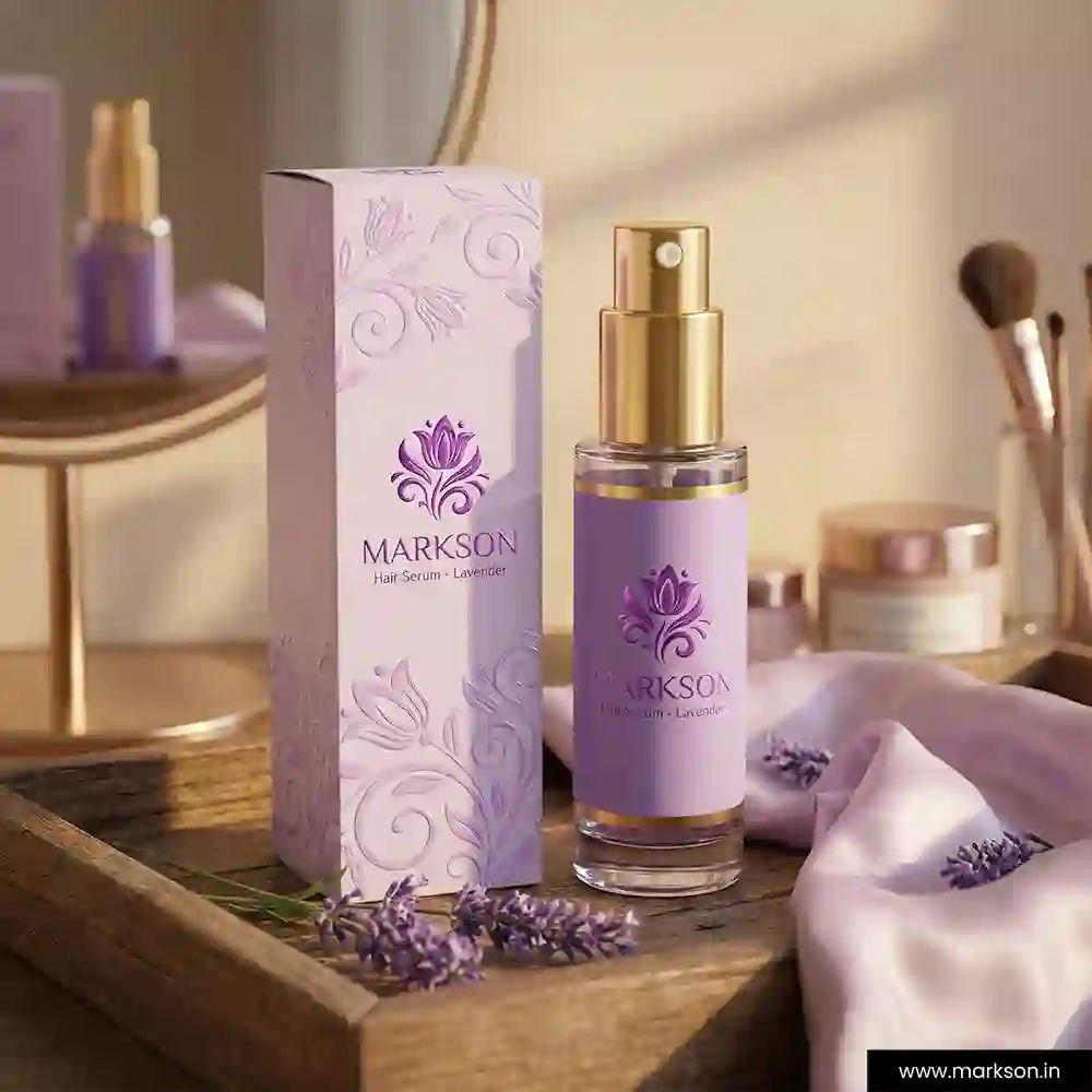 Top Premium Hair Serum Boxes with Spot UV Emboss Supplier Near Me Markson India