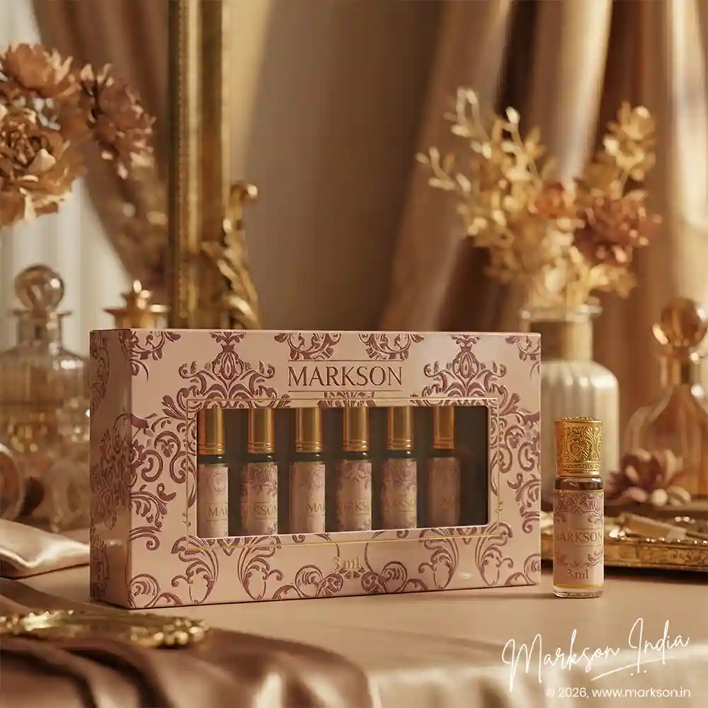 Unique 3ML Window Cardboard Combo Attar Boxes Gloss Latest price Markson India