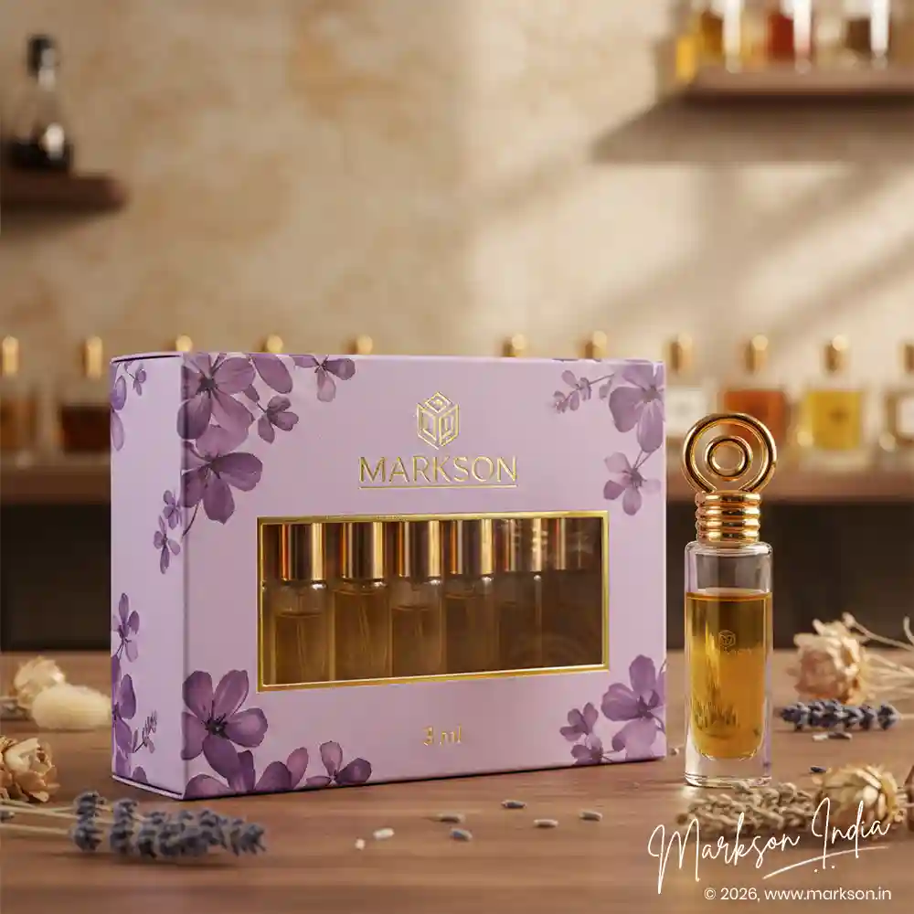 Unique 3ML Window Cardboard Combo Attar Boxes Latest price Markson India