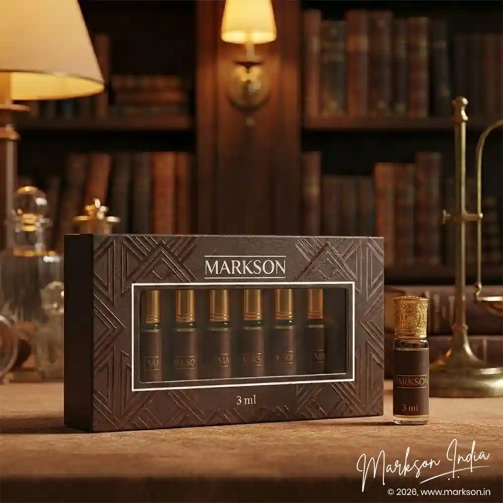 Unique 3ML Window Cardboard Combo Attar Boxes Matte UV Latest price Markson India