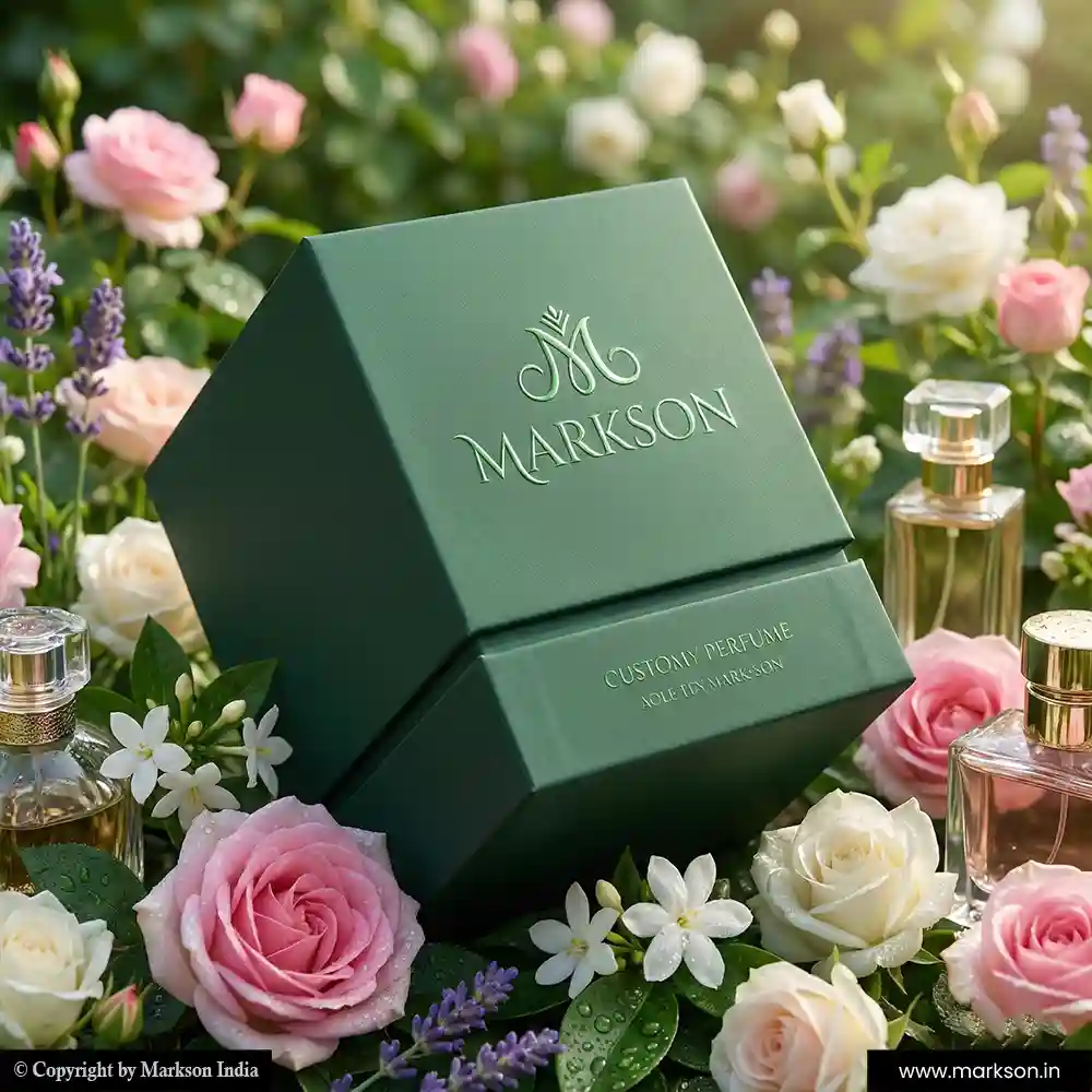 Unique Top Bottom Perfume Boxes Matte Uv Printing Near Me Markson India