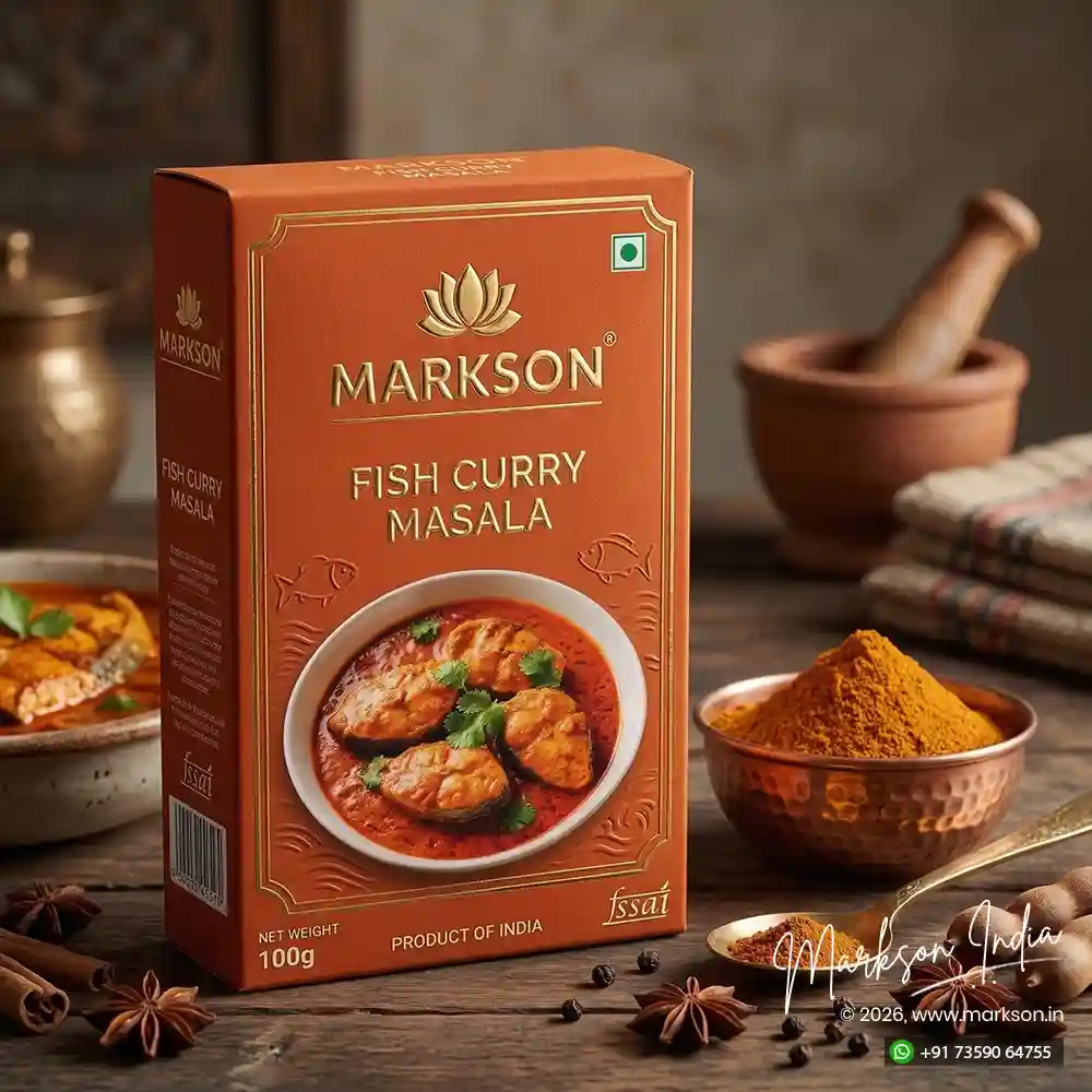 Best 100g Standard Spices Boxes Matte Foiling Embossed Printing Near Me Markson India