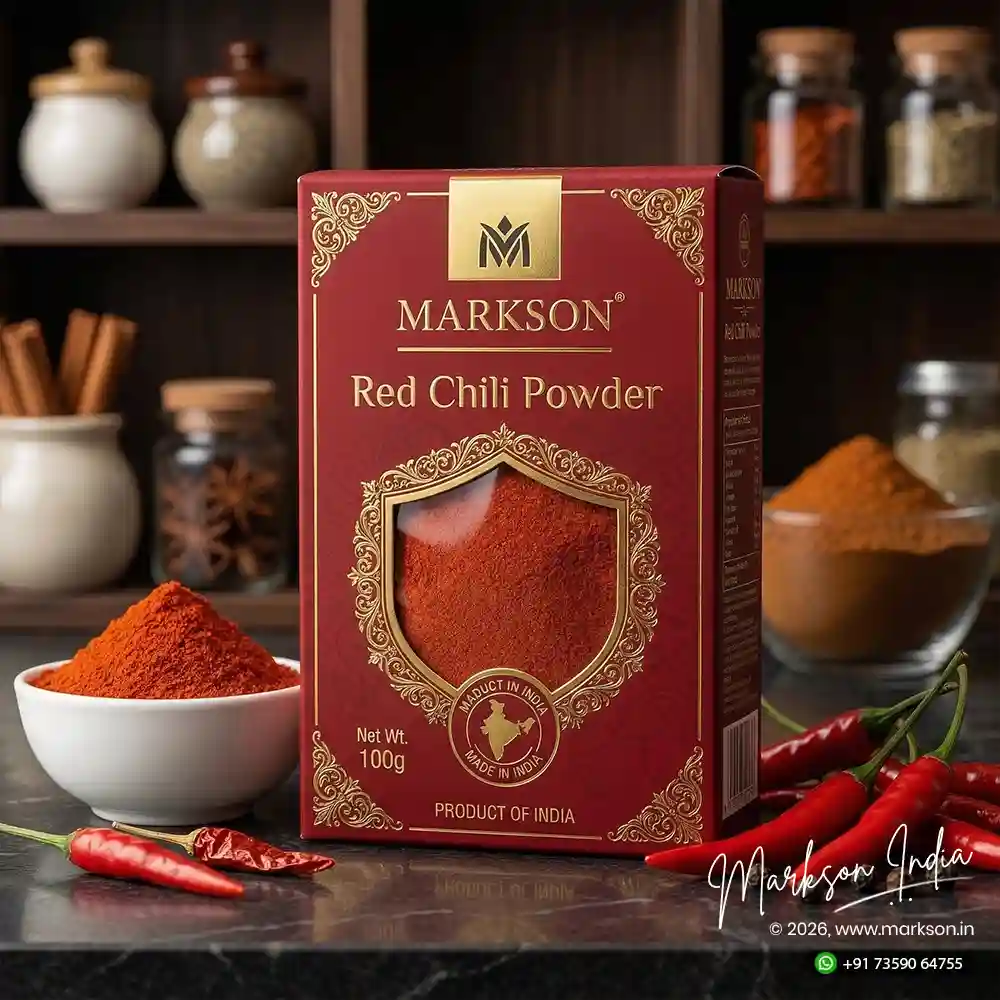 Best 100g Window Spices Packaging Boxes Matte Foiling Embossed Printing Near Me Markson India
