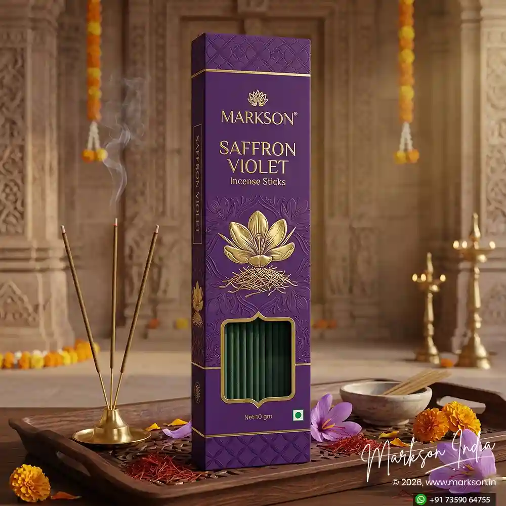 Best 10g Standard Window Incense Stick Boxes Matte Foiling Embossed Printing Near Me Markson India