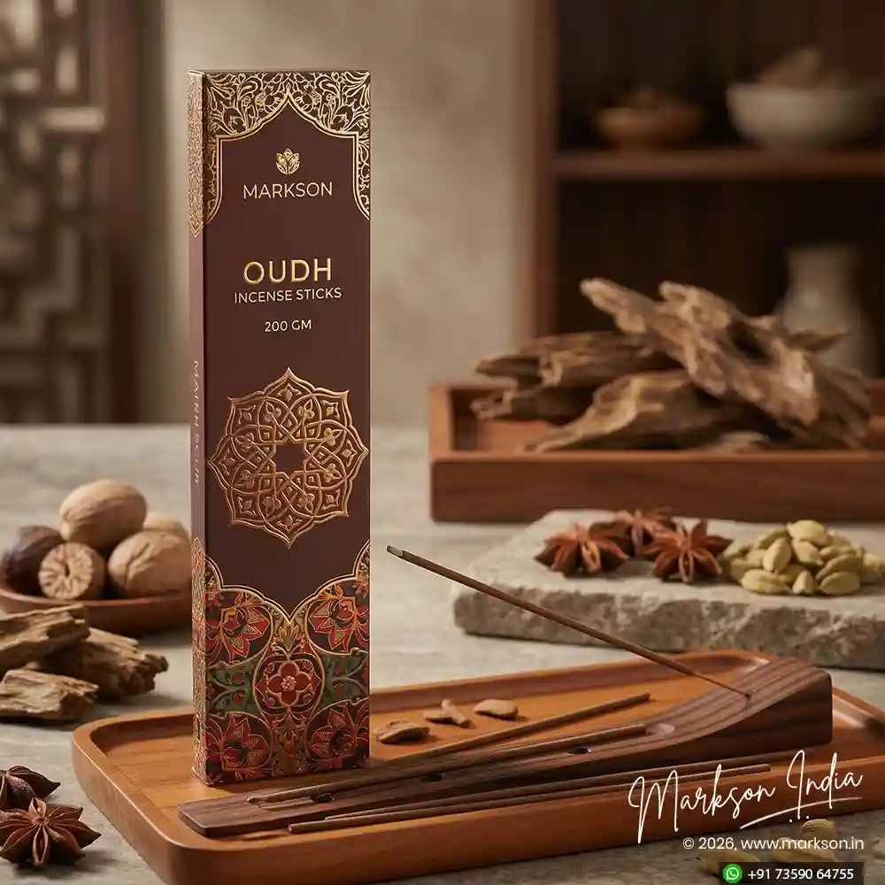 Best 200g Premium Incense Stick Boxes Matte Foiling Embossed Printing Near Me Markson India