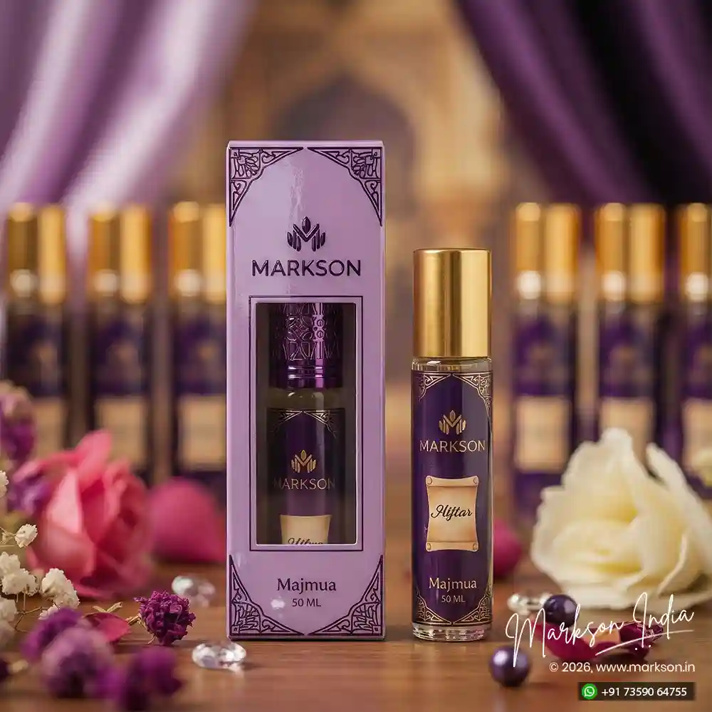 Best 50ML Premium Window Attar Boxes Drip UV Embossed Printing Near Me Markson India