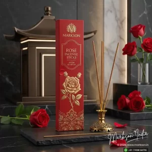 Best 50g Premium Incense Stick Boxes Matte Foiling Embossed Printing Near Me Markson India