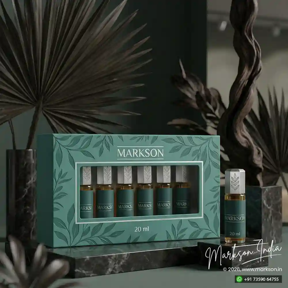 Buy 20ML Window Cardboard Combo Attar Boxes Normal Supplier Near Me Markson India