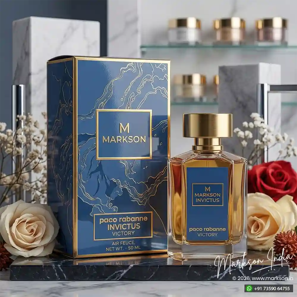 Buy 50ML Premium Perfume Boxes Gloss Foiling Embossed Supplier Near Me Markson India